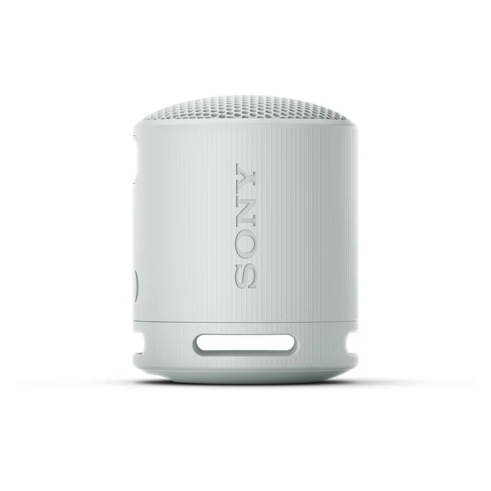 Sony SRSXB100H Waterproof Compact Bluetooth Wireless Speaker, Light Grey - 72435352633717 