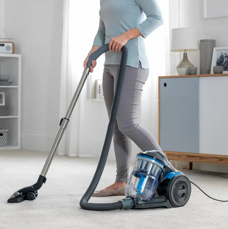 Vax CCQSASV1P1 Air Stretch Pet Vacuum Cleaner, Grey & Blue - 43270787039455 