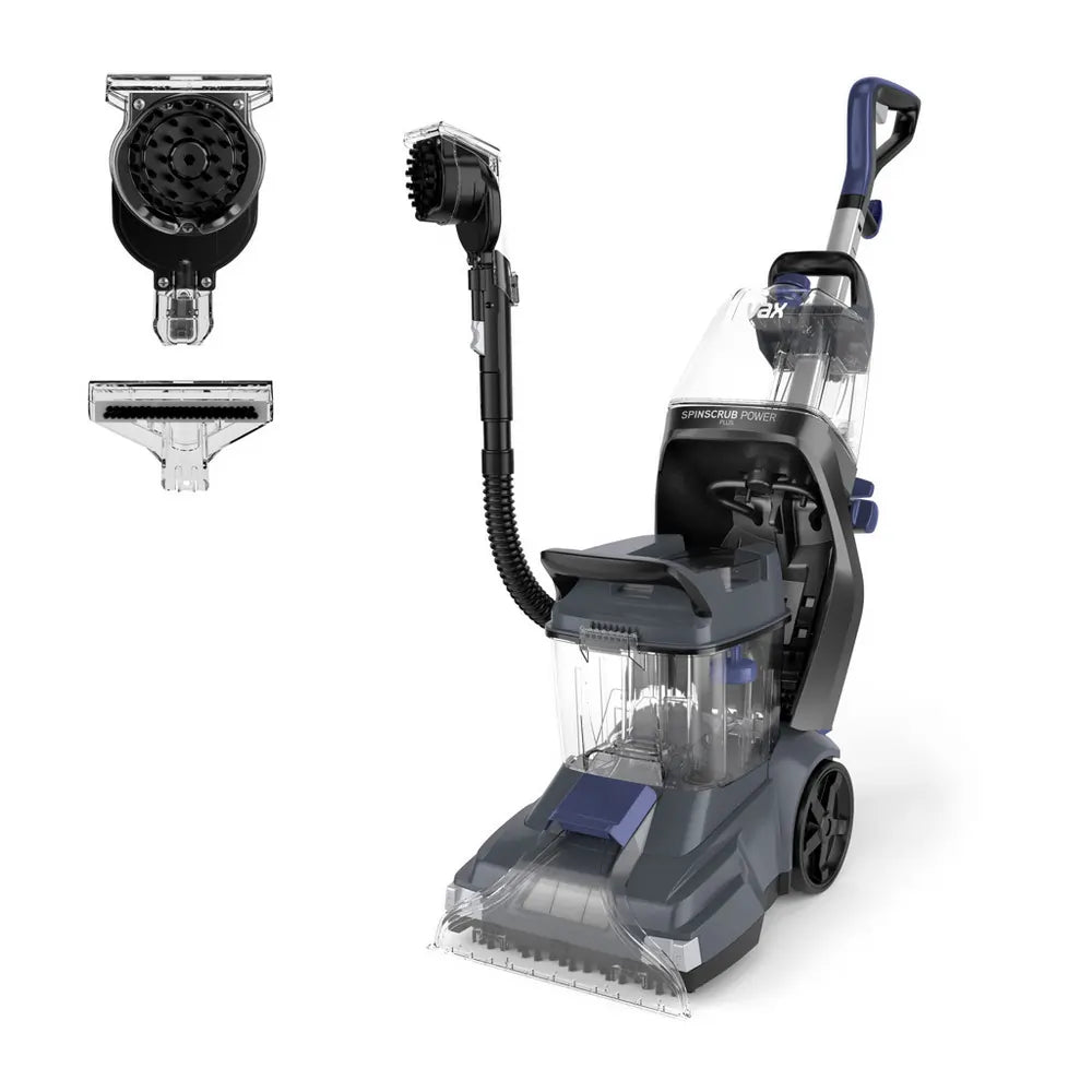 Vax CDCWSSXA SpinScrub Power Plus Carpet Cleaner, Grey/Indigo Blue - 72429864943989 