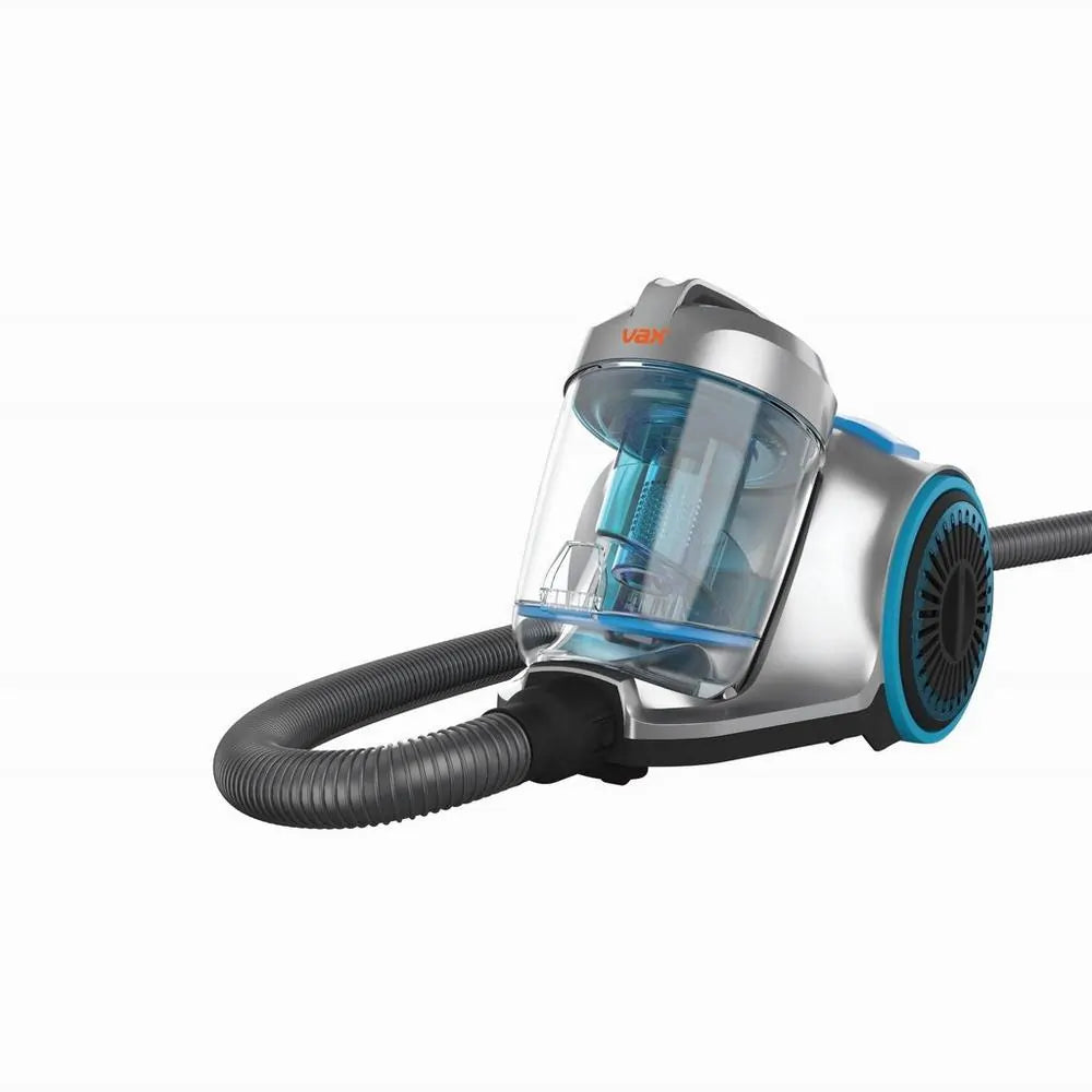 Vax CVRAV013 Pick up Pet Cyclonic Cylinder Vacuum Cleaner, Silver & Blue - 43248379330783 