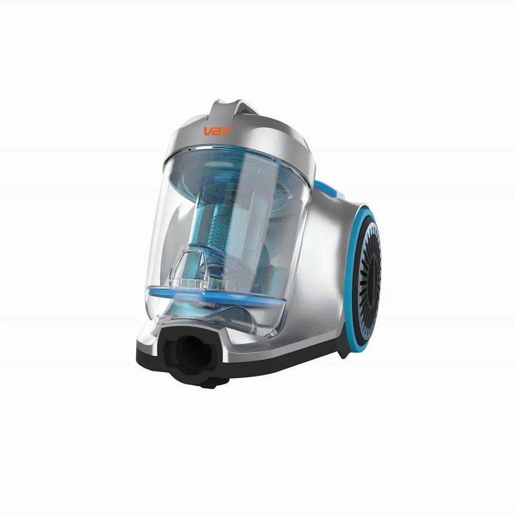 Vax CVRAV013 Pick up Pet Cyclonic Cylinder Vacuum Cleaner, Silver & Blue - 43248379396319 