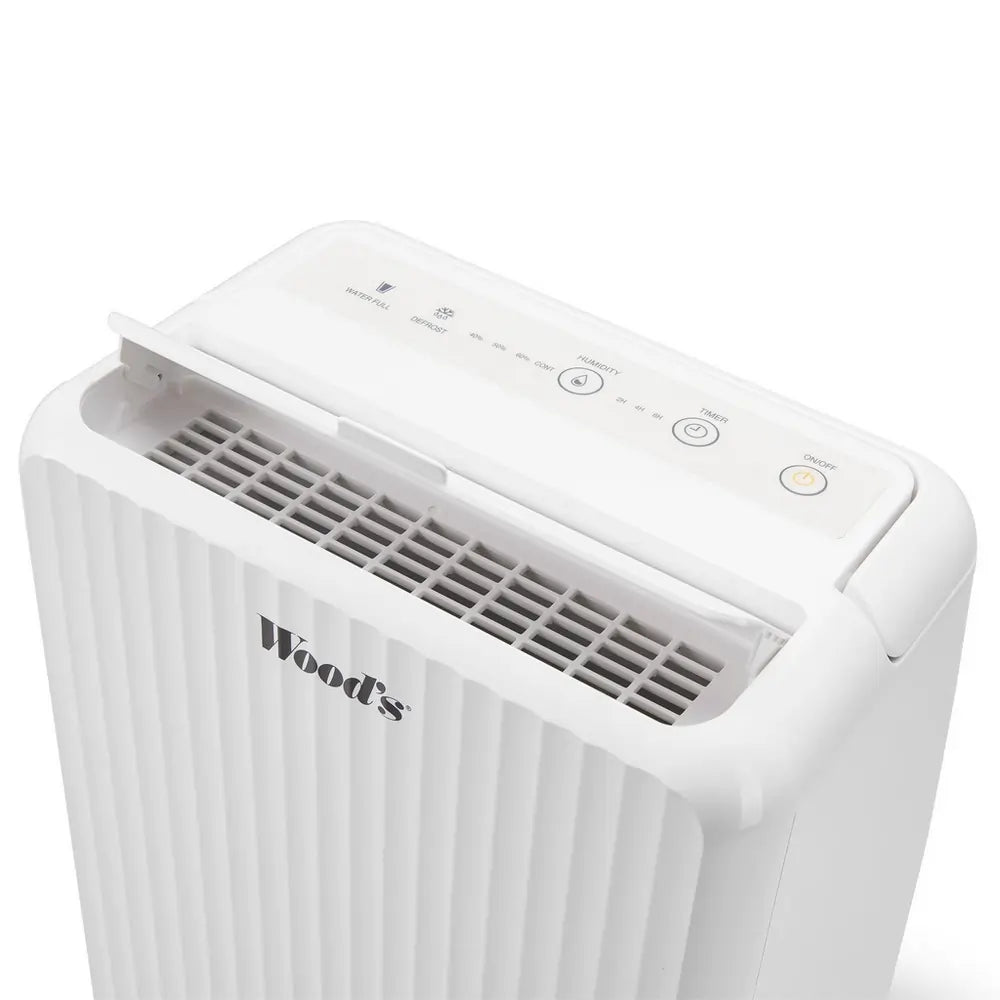 Woods MRD10G 10 Litre Dehumidifier, White - 71794313724277 