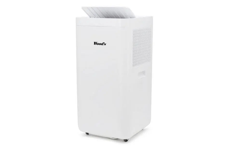 Woods Como WAC1212G 12000 BTU Portable Air Conditioner & Dehumidifier, White - 43018845880543 