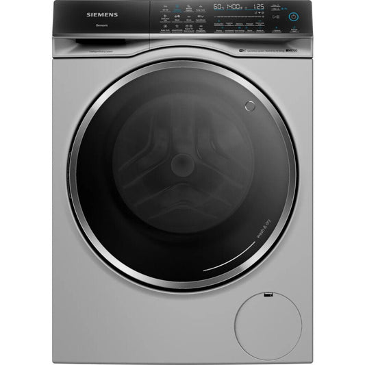 Siemens WN54C2ATGB Washer Dryer, 10.5kg/6kg Load, 1400rpm Spin, Silver, D Rated