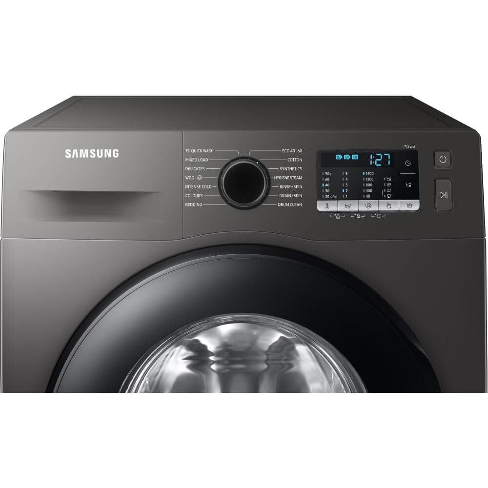 Samsung WW11BGA046AXEU Washing Machine, 11kg, 1400 Spin, Grey, A Rated - 43939528081631 