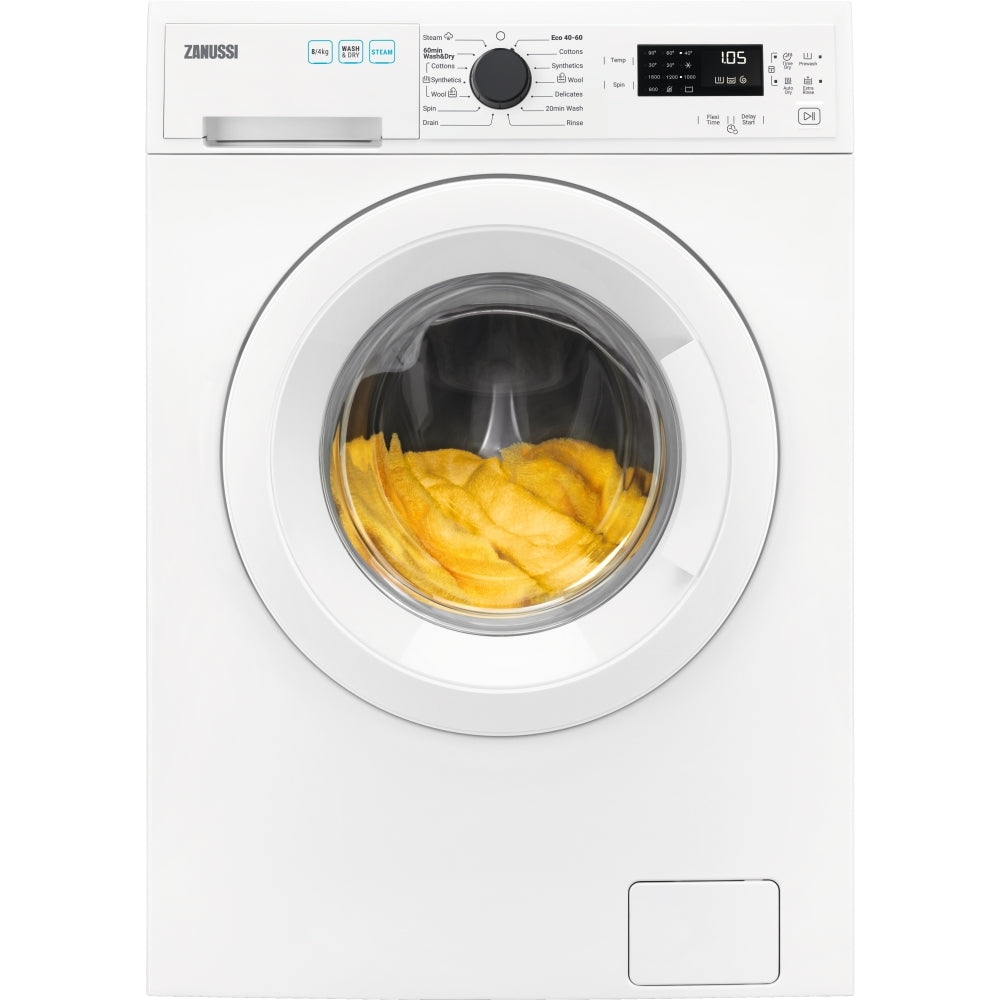 Zanussi ZWD76SB4PW 4kg/7kg Washer Dryer,White,E Rated - 43724688425183 