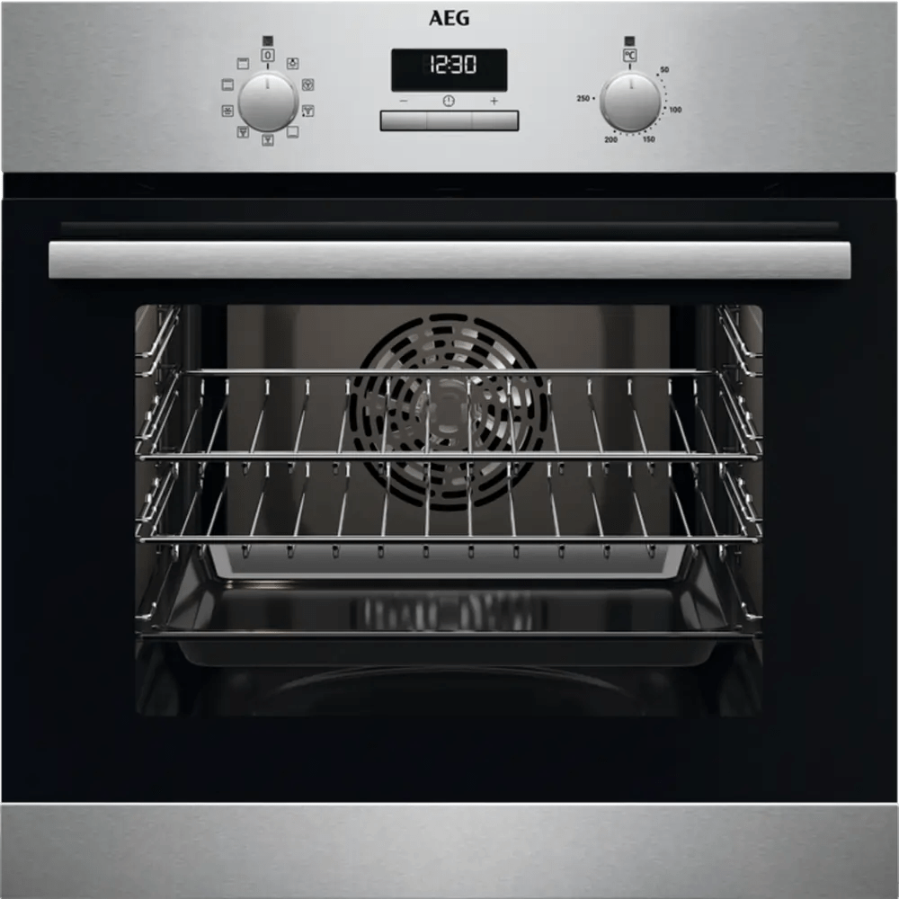 AEG BCX23101EM 59.4cm Built-In Electric Single Oven - Stainless Steel | Atlantic Electrics - 42400285950175 