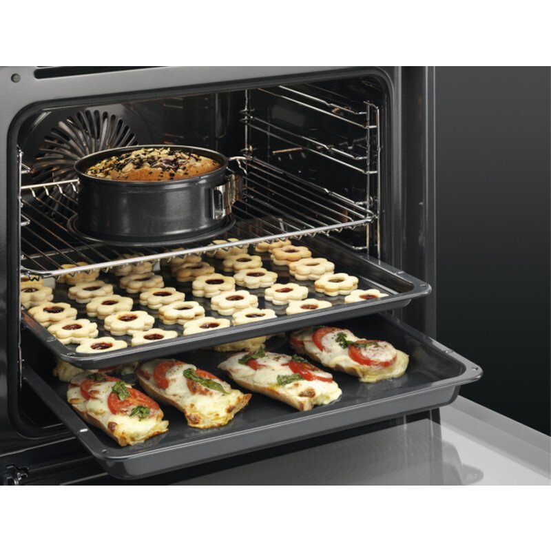 AEG BPS555060M 71L Built-In Electric Single Oven - Stainless Steel | Atlantic Electrics - 42643670434015 