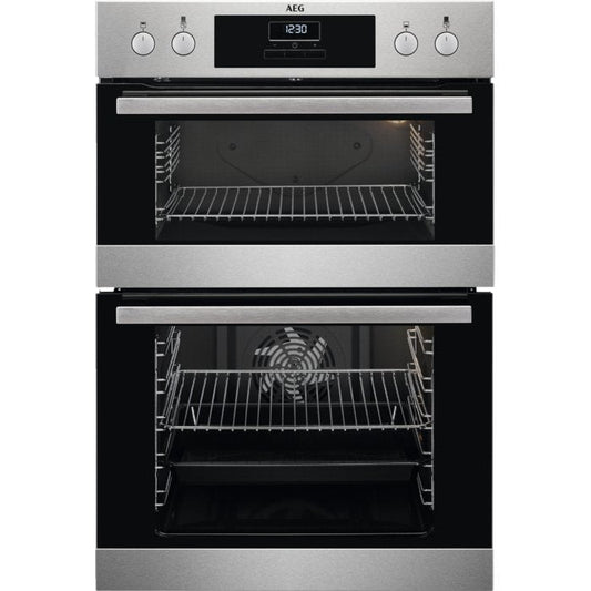 AEG DCB331010M SurroundCook Built - In Electric Double Oven, Stainless Steel, A Rated | Atlantic Electrics