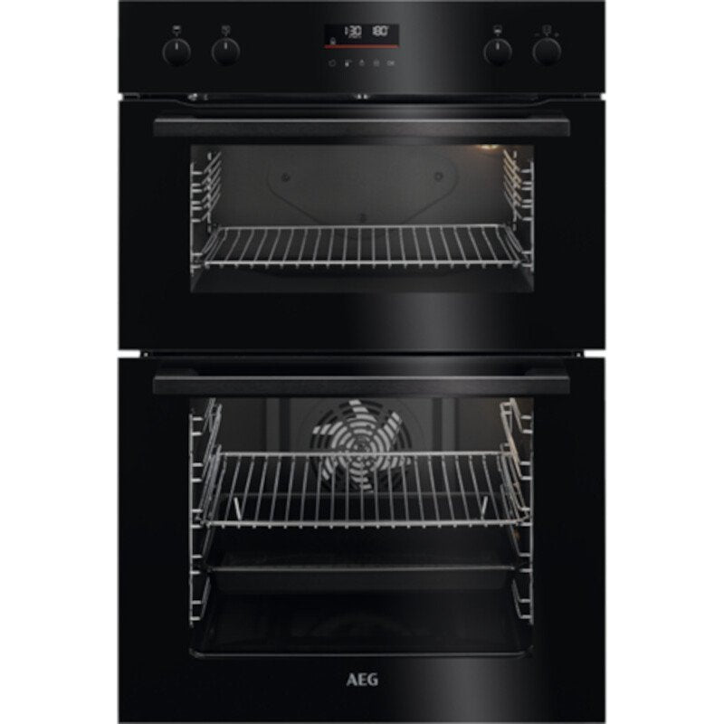 AEG DCE531160B SurroundCook Built-In Electric Double Oven, Black, A Rated | Atlantic Electrics - 42643671253215 