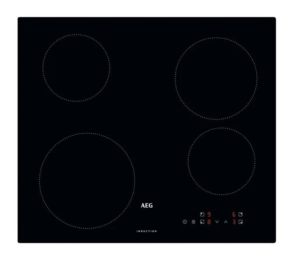 AEG IBX64200CB 60cm 4 Zone Induction Hob - Black | Atlantic Electrics - 42330599981279 