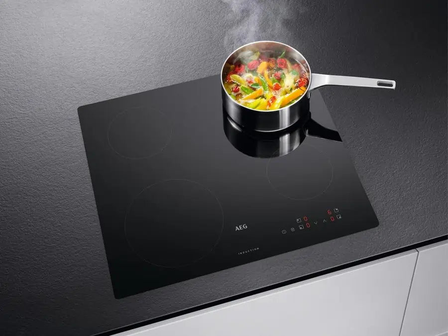 AEG IBX64200CB 60cm 4 Zone Induction Hob - Black | Atlantic Electrics