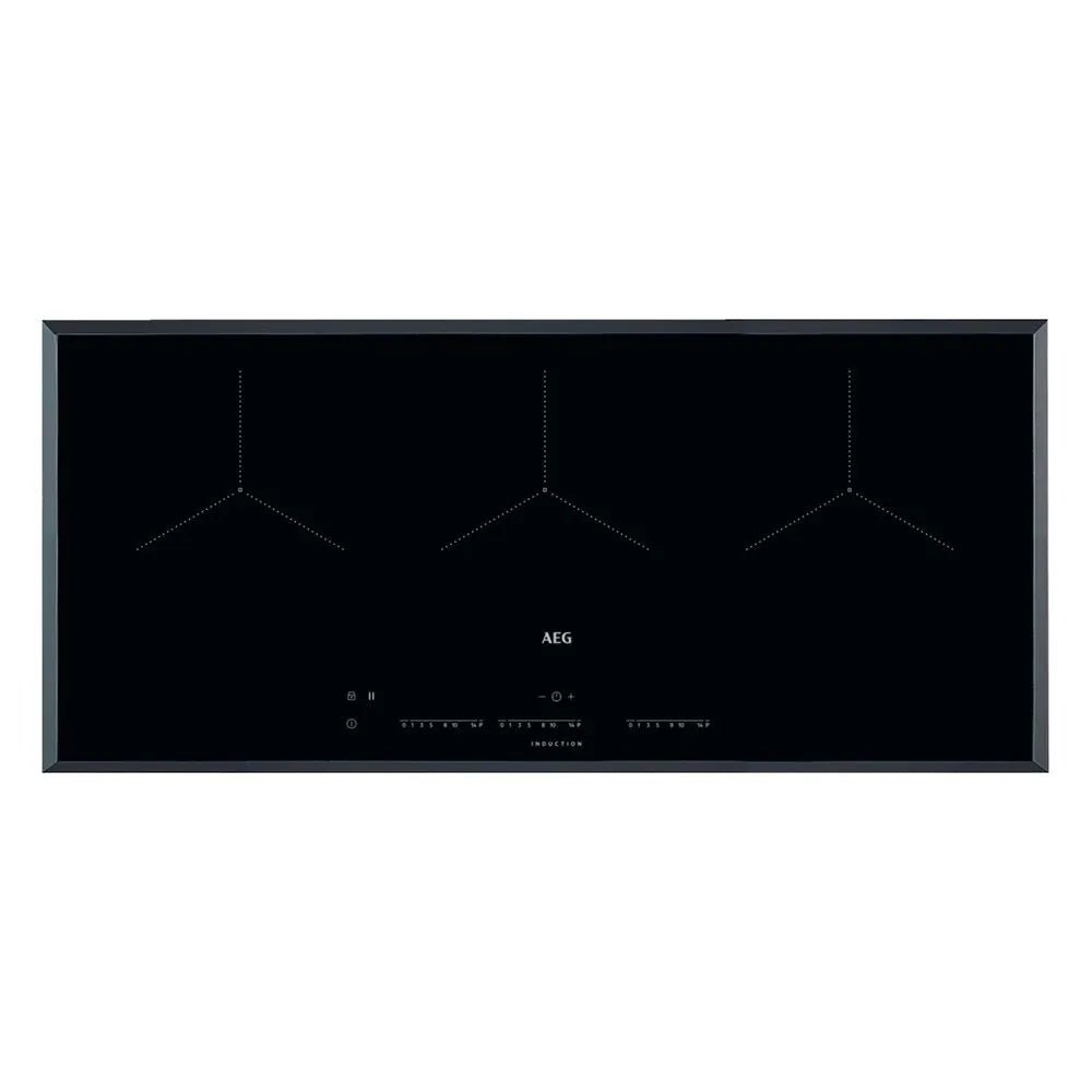 AEG IKK93431FB 90cm 5 Zone Induction Hob, Black | Atlantic Electrics - 42724155588831 