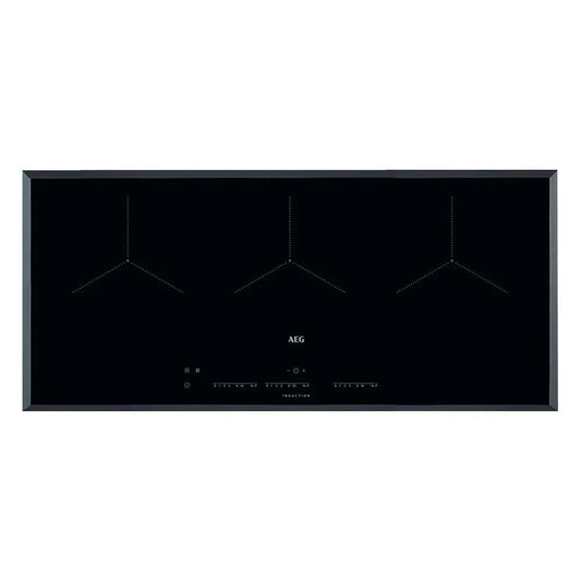 AEG IKK93431FB 90cm 5 Zone Induction Hob, Black | Atlantic Electrics