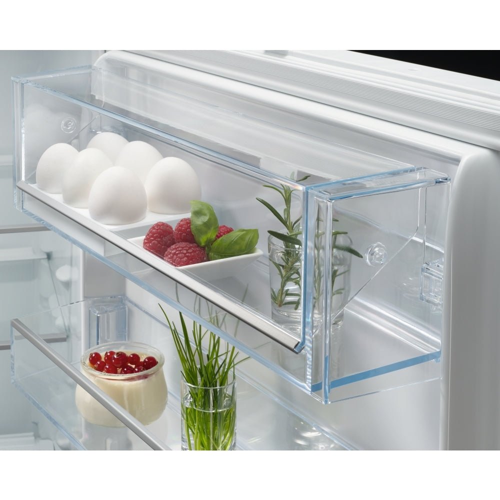 AEG NSC7G181DS No Frost Integrated Fridge Freezer, Sliding Hinge, 60/40, White | Atlantic Electrics - 42724169711839 