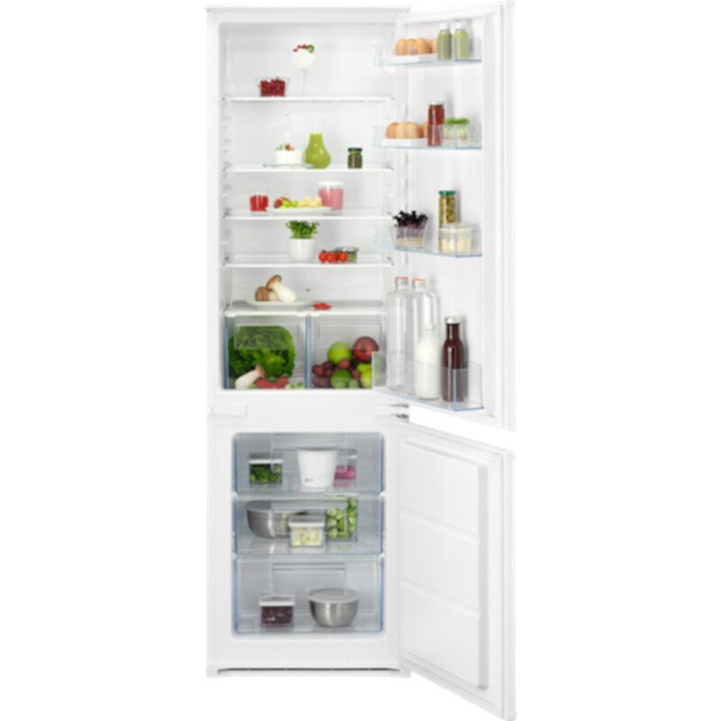 AEG OSC5S181ES Low Frost Integrated Fridge Freezer, Sliding Hinge, 70/30 | Atlantic Electrics - 42724166238431 