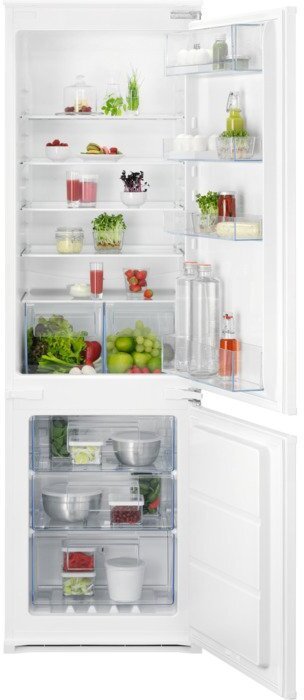 AEG OSC6N181ES No Frost Integrated Fridge Freezer, Sliding Hinge, 70/30 | Atlantic Electrics