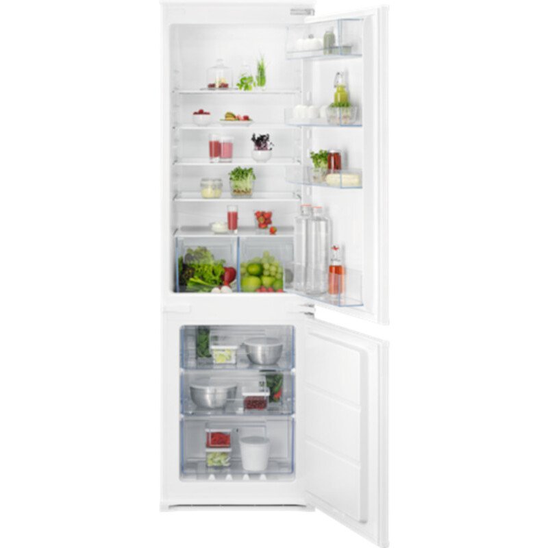 AEG OSC6N181ES No Frost Integrated Fridge Freezer, Sliding Hinge, 70/30 | Atlantic Electrics - 42724166697183 