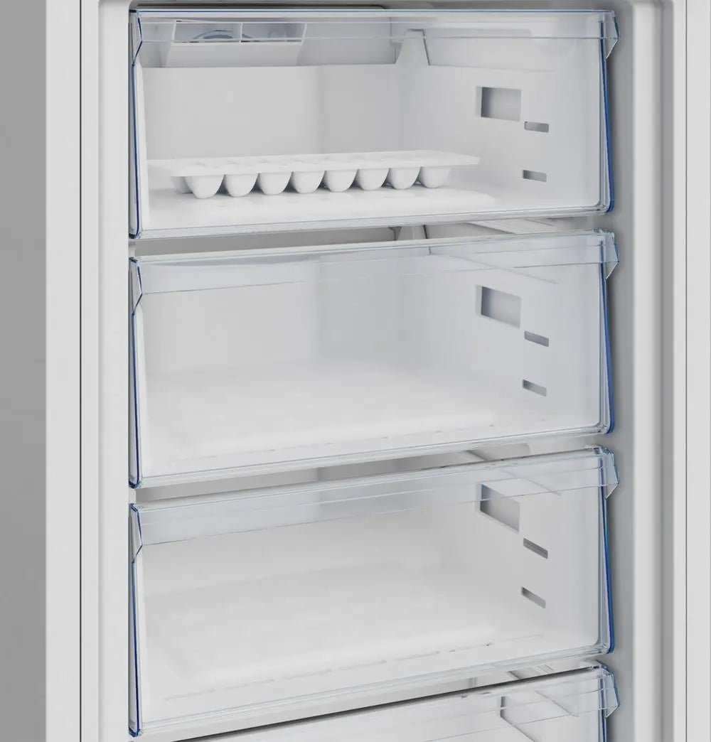 Beko CNG4692VW 59.7cm 50/50 Frost Free Fridge Freezer, White | Atlantic Electrics