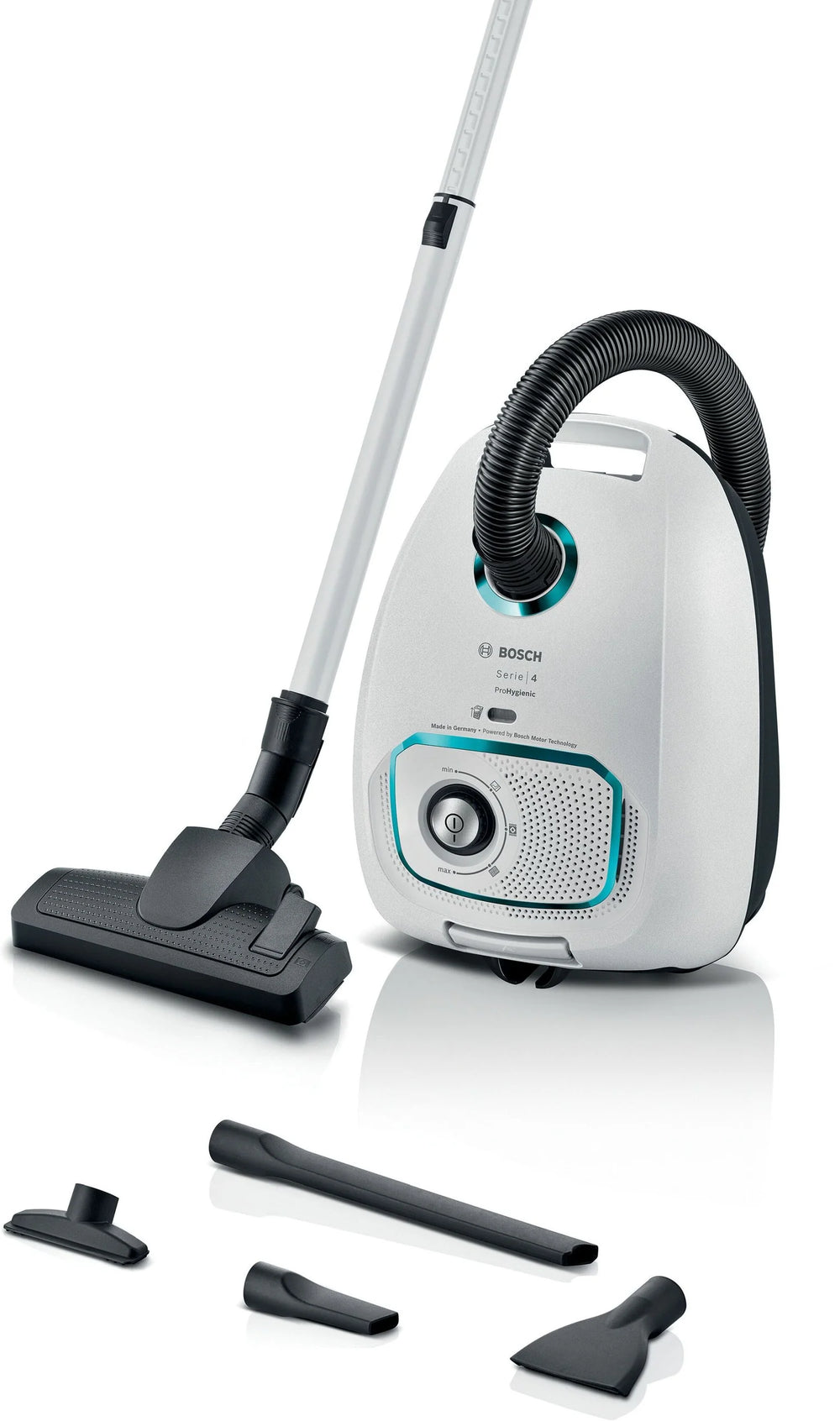 Bosch BGB41HYGGB ProHygienic 600W Bagged Cylinder Vacuum Cleaner,White - 72466515001717 