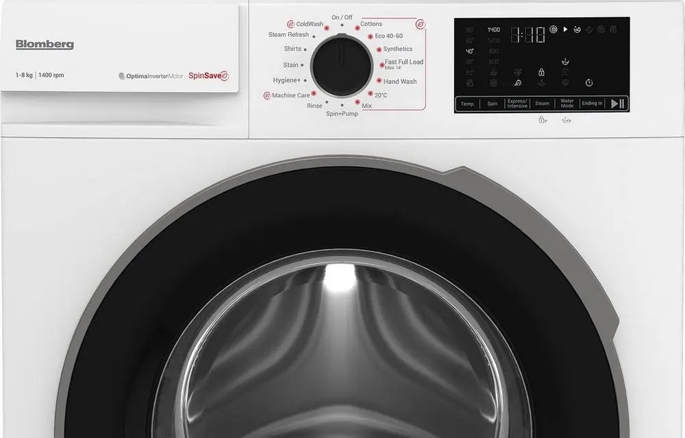 Blomberg LWA18461W 8kg 1400 Spin Washing Machine - White | Atlantic Electrics - 42605154959583 