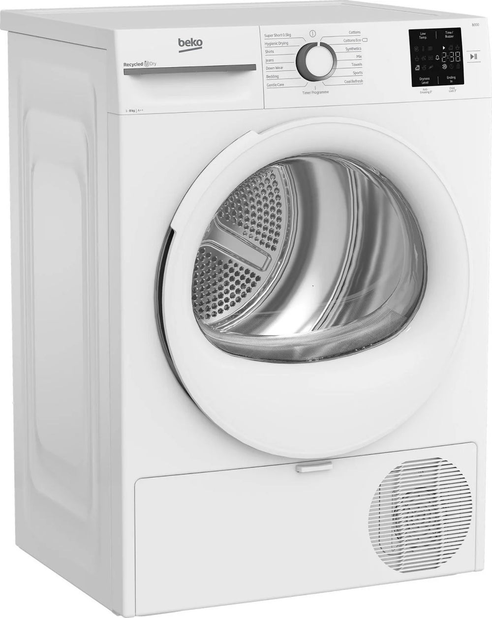 Beko BMN3T3823W 8kg Heat Pump Tumble Dryer - White - 43417725534431 