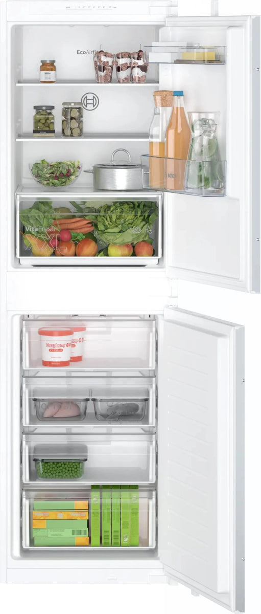 Bosch KIN85NSE0G Fully Integrated 50/50 Fridge Freezer Frost Free with Sliding Hinge | Atlantic Electrics - 41820621406431 