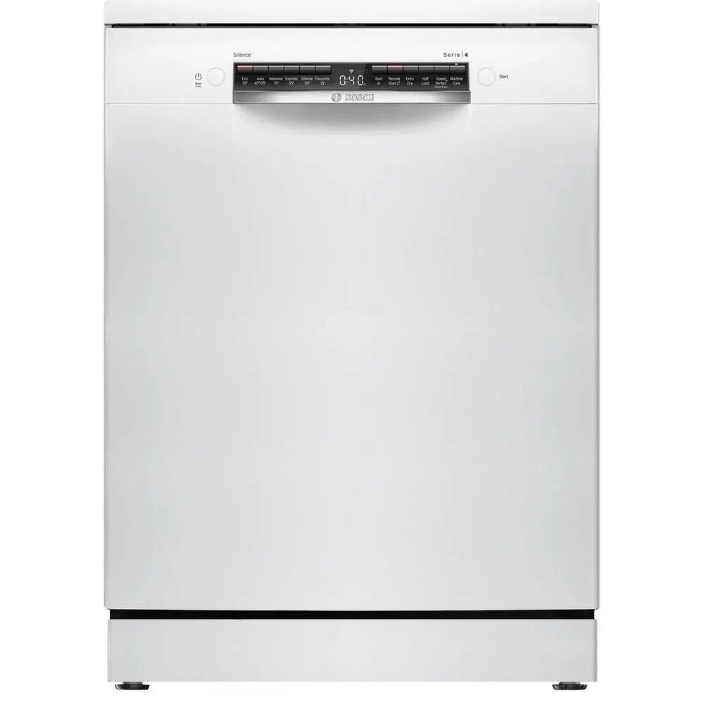 Bosch Serie 4 SMS4EKW06G Freestanding Dishwasher With 13 Place Settings, White | Atlantic Electrics - 42400331530463 