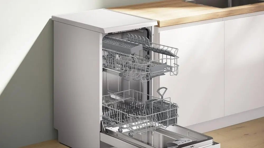 Bosch SPS2IKW01G 45cm Slimline Dishwasher With 9 Place Settings - White | Atlantic Electrics - 42605166854367 