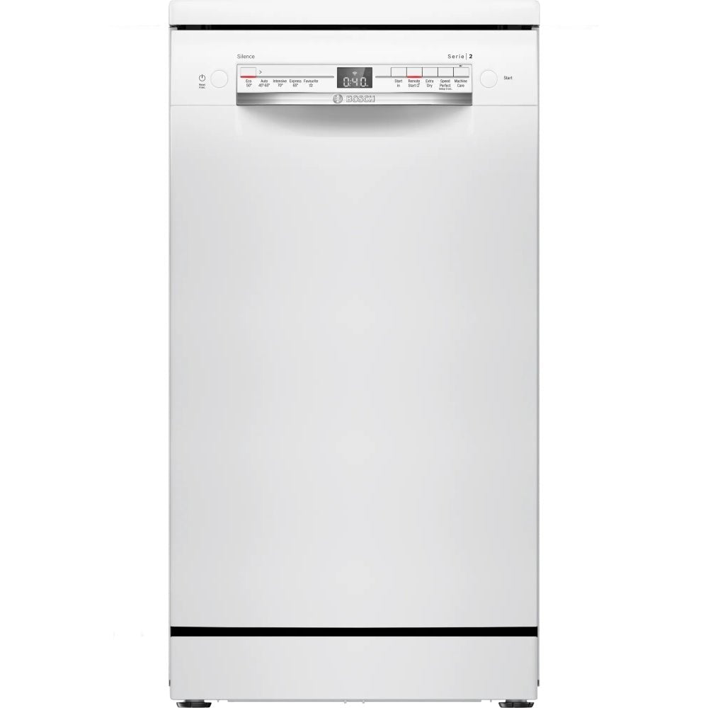 Bosch SPS2IKW01G Series 2 Slimiline Dishwasher, White | Atlantic Electrics - 42674046730463 