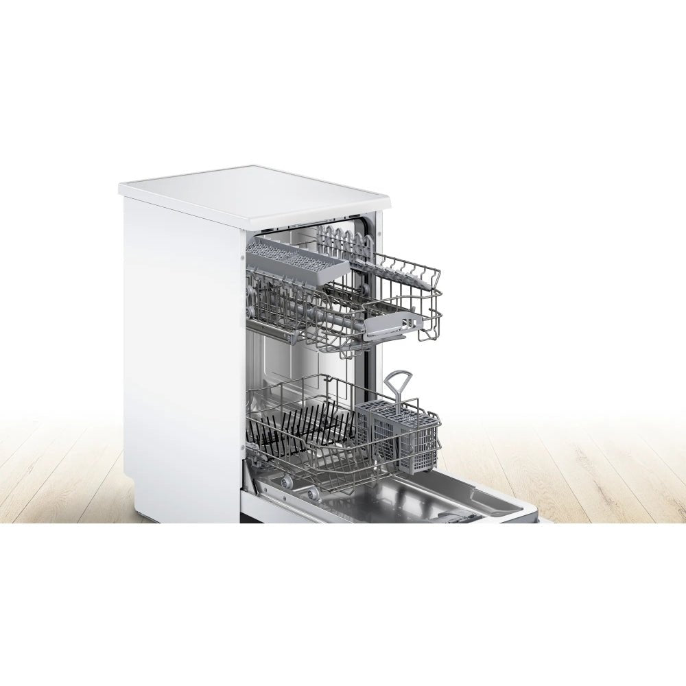 Bosch SPS2IKW01G Series 2 Slimiline Dishwasher, White | Atlantic Electrics - 42674046828767 