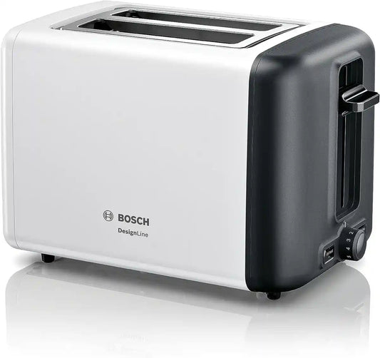 Bosch TAT3P421GB 2 Slice Toaster 970 W, White | Atlantic Electrics