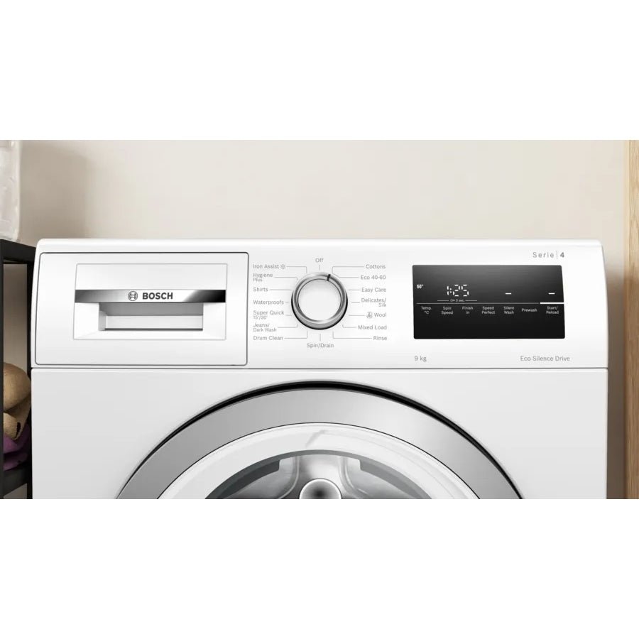 Bosch WAN28259GB Series 4 Washing Machine, 9kg, 1400 Spin, White, A Rated | Atlantic Electrics - 42674053677279 