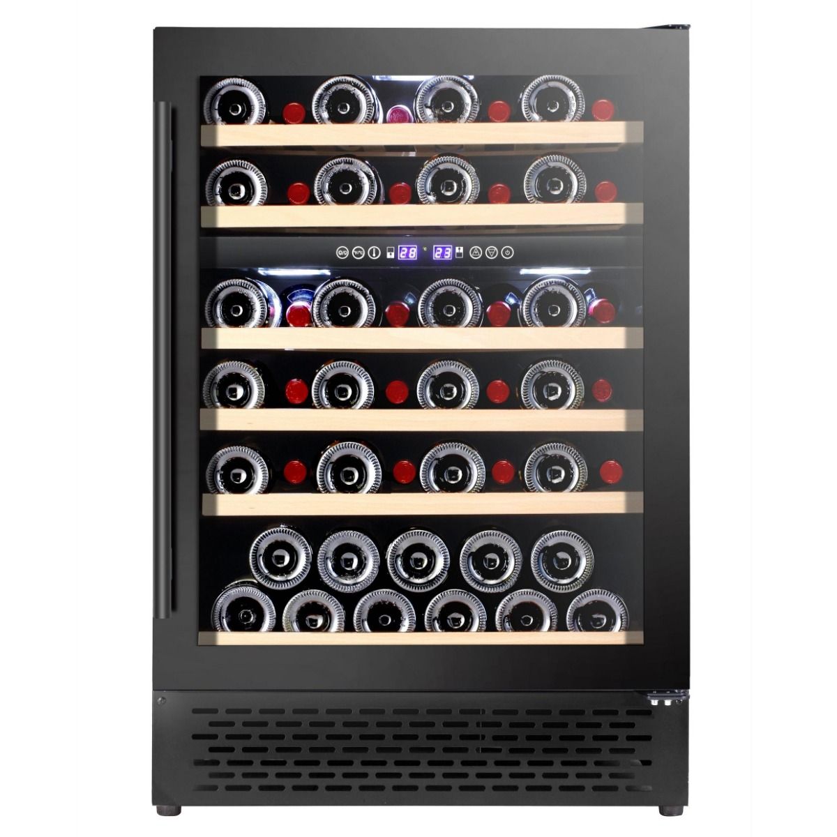 CATA UBBKWC60 60cm 51 bottles Dual Zone Wine Cooler in Black | Atlantic Electrics