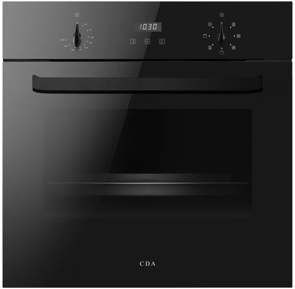 CDA SC223BL 59.5cm Electric Single Oven, Black | Atlantic Electrics - 42838533701855 