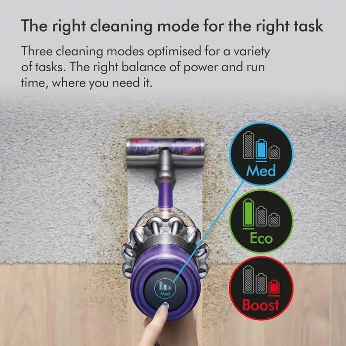 Dyson V11ADVANCED24 Cordless Vacuum Cleaner With Up To 60 Minutes Run Time - Nickel/Purple | Atlantic Electrics - 42524974088415 