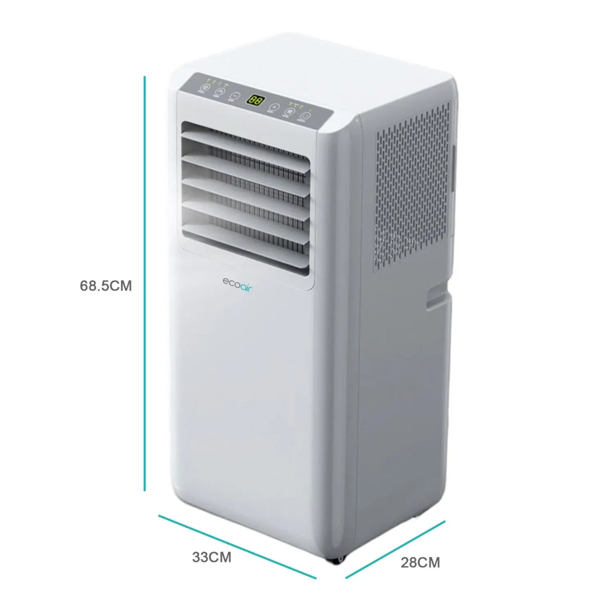 EcoAir CRYSTAL MK3 9000 BTU 4 - in - 1 Portable Air Conditioner with Remote Control and Free Window Seal Kit | Atlantic Electrics