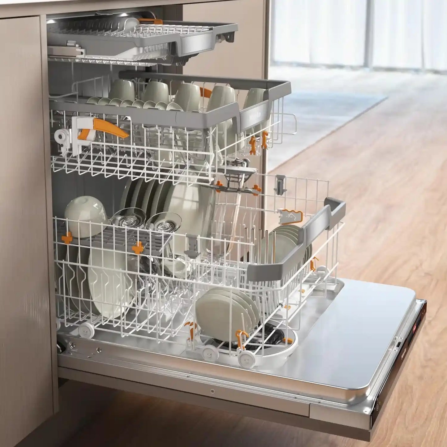 Miele G7985SCVI-XXL K2O Fully Integrated Dishwasher - A Rated