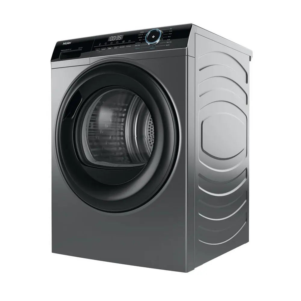 Haier HD80A2939R 8kg Heat Pump Tumble Dryer, Graphite | Atlantic Electrics - 42880248709343 