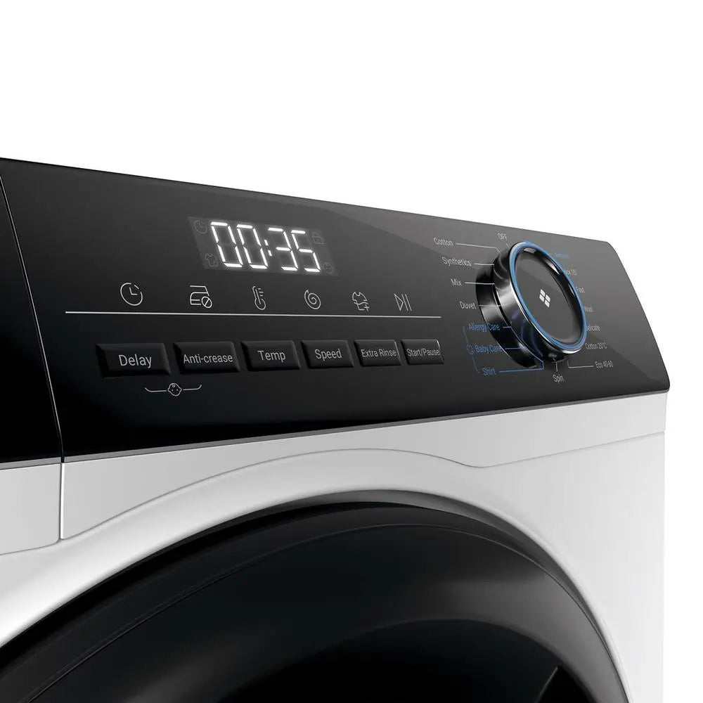 Haier HW80B16939 8kg 1600 Spin Washing Machine, White | Atlantic Electrics - 42859662377183 