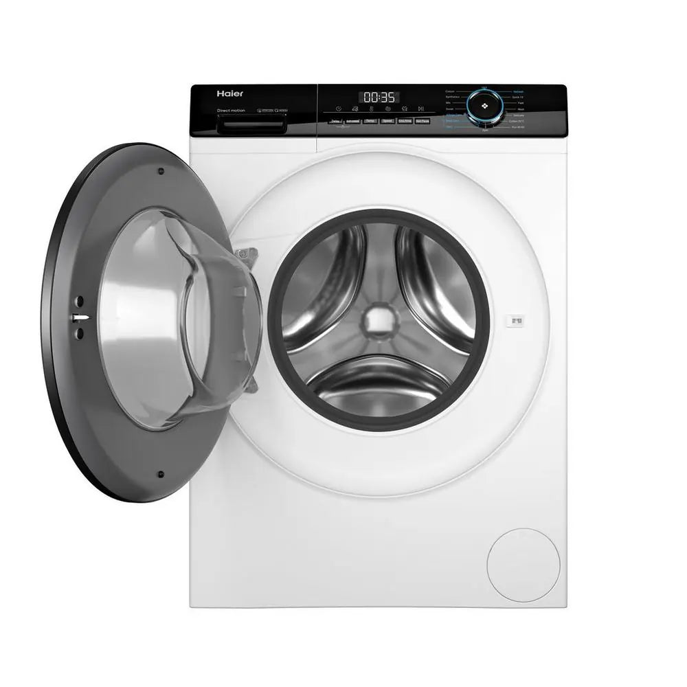 Haier HW80B16939 8kg 1600 Spin Washing Machine, White | Atlantic Electrics - 42859662278879 