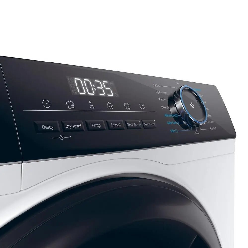 Haier HWD90B14939 9Kg/6Kg 1400 Spin Washer Dryer, White | Atlantic Electrics - 42890037625055 