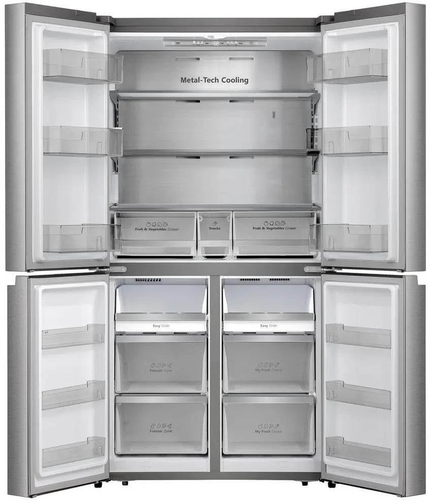 Hisense RQ758N4SASE Total No Frost American Fridge Freezer - Stainless Steel | Atlantic Electrics - 42170956611807 