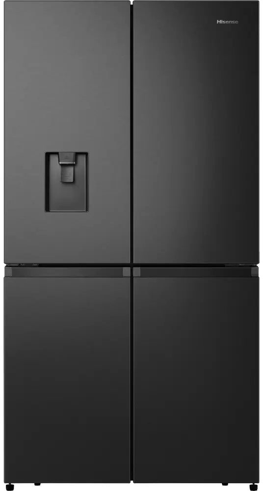 Hisense RQ758N4SWFE Non-Plumbed American Fridge Freezer, Black | Atlantic Electrics - 42117470748895 