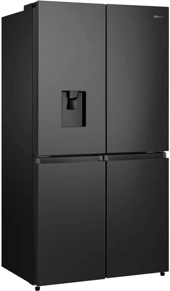 Hisense RQ758N4SWFE Non-Plumbed American Fridge Freezer, Black | Atlantic Electrics - 42117470781663 