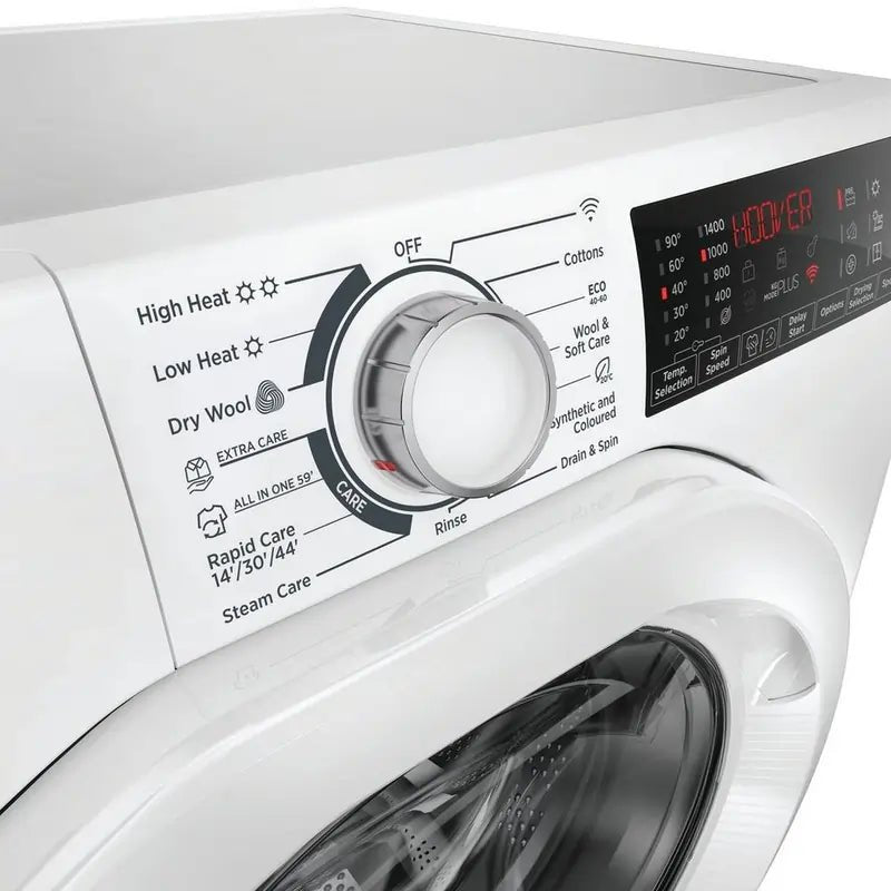 Hoover H3DPS4866TAM6 8kg/6kg 1400 Spin Washer Dryer - White | Atlantic Electrics - 42683709554911 