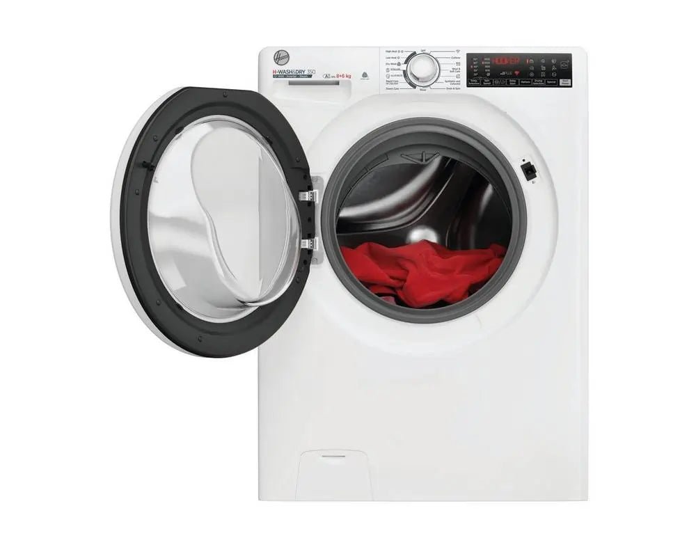 Hoover H3DPS4866TAM6 8kg/6kg 1400 Spin Washer Dryer - White | Atlantic Electrics - 42683709522143 