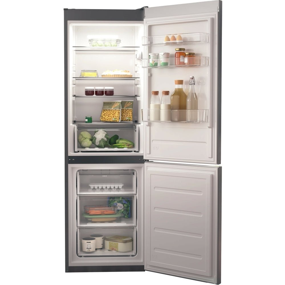 Hotpoint H1NT821EOX Low Frost Fridge Freezer, 70/30, Grey | Atlantic Electrics - 42170963001567 