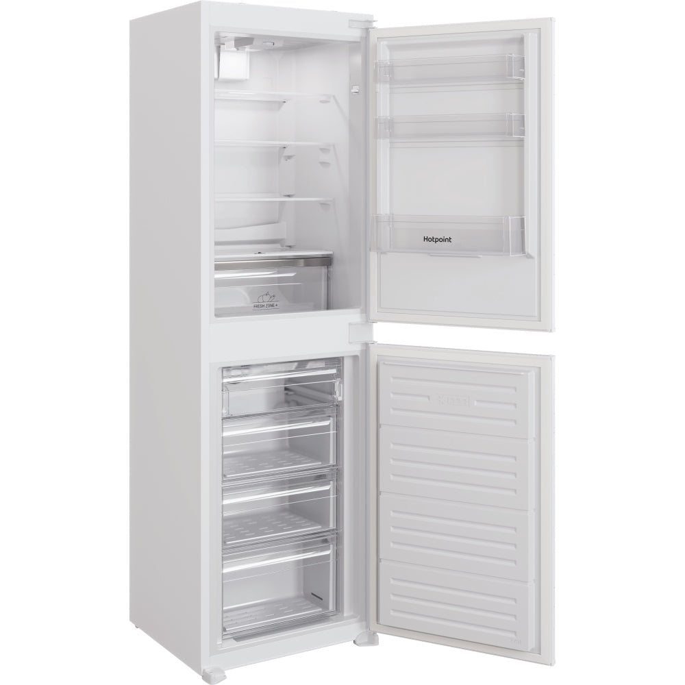 Hotpoint HBC185050F2 Frost Free Integrated Fridge Freezer, Sliding Hinge, 50/50, White | Atlantic Electrics - 42718993481951 