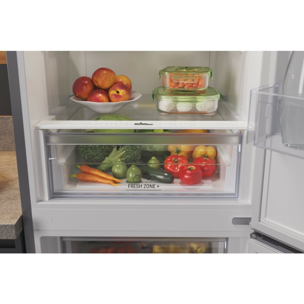 Hotpoint HBTNF60182XUK Total No Frost Fridge Freezer, 50/50, Stainless Steel | Atlantic Electrics - 42674079203551 